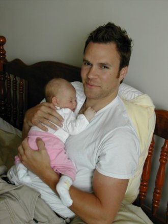 Hugh with baby